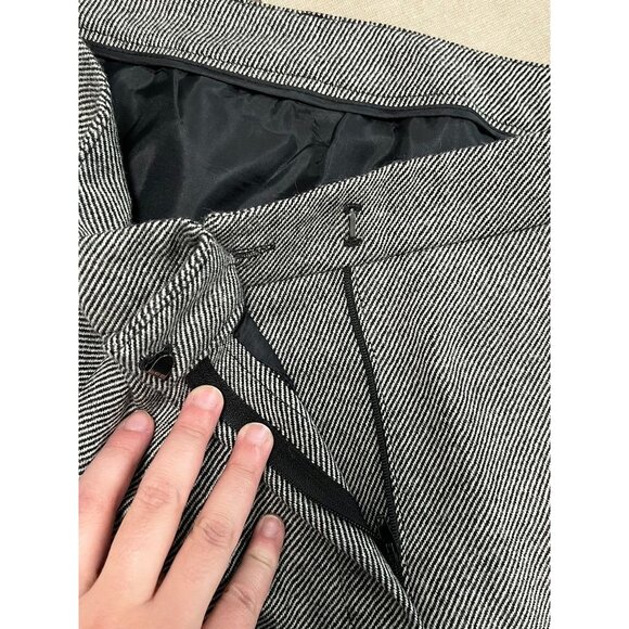 LIKE NEW Talbots Womens 24W Gray 100% Wool Pants With Side Pockets - Picture 3 of 8